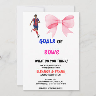 Convite de Revelação de Gênero Goals ou Bows