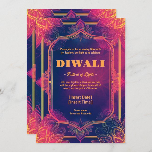 Convite de Reversão Radiante (Frente/Verso)