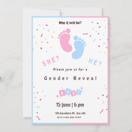 Convite de Revisão de Gênero Personalizável