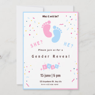 Convite de Revisão de Gênero Personalizável