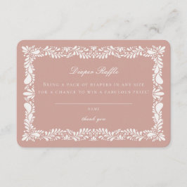 Convite de Rifas com Azulejos Talavera Rosa para I