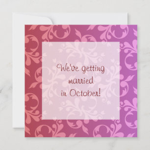 Convite de Rolo Vermelho e Roxo