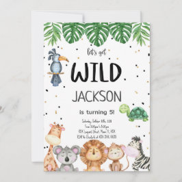 Convite de Safari Editável