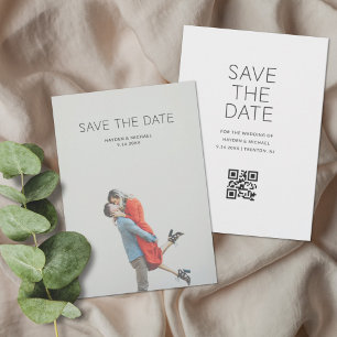 Convite de Salvar a Data de Casamento Minimalista 