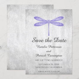 Convite de Salvar a Data do Dragão-Roxo