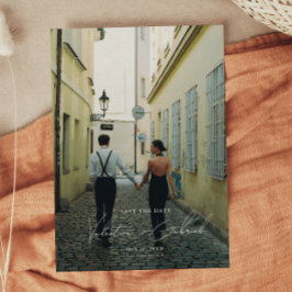 Convite de Salvar a Data Minimalista Moderna