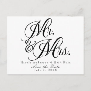 Convite de Salvar a Data para o Sr. e a Sra. Preto