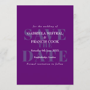 Convite de Salvar a Data Simples e Moderno