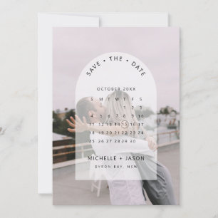 Convite de Salve a Data do calendário de fotos de 