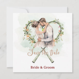 Convite de Salve o Dia de Ténis para Casamento