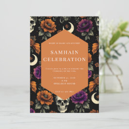 Convite de Samhain | Dia dos Mortos | Halloween