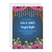 Convite de Sangeet de casamento & convite de Sange