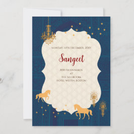 Convite de Sangeet indiano & Cartões de casamento