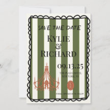 Convite de Save The Date de Borda de Bolha Caprich