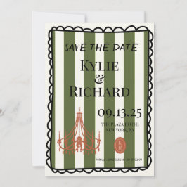 Convite de Save The Date de Borda de Bolha Caprich