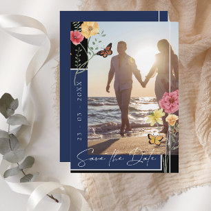 Convite de Save the Date de Foto de Flor Silvestre