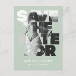 Convite de Save the Date de Foto Simples Moderno
