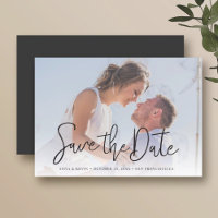 Convite de Save the Date de Ímã de Foto Simplesmen