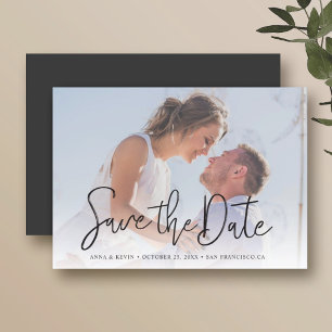 Convite de Save the Date de Ímã de Foto Simplesmen