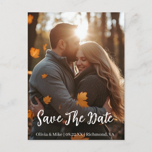 Convite de Save the Date de Outono Lindíssimo (Frente)