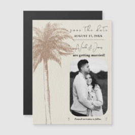 Convite de Save The Date de Praia de Palmeira Marr