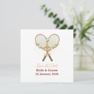 Convite de Save the date de Tênis para Casamento
