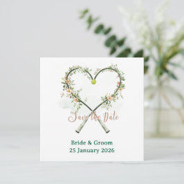 Convite de Save the date de Tênis para Casamento