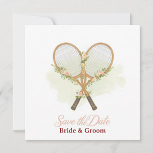 Convite de Save the date de Tênis para Casamento