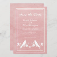 Convite de Save the Date Floral de Rosas para Casa