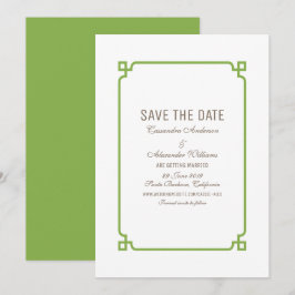 Convite de Save the Date Greenery Deco Chic