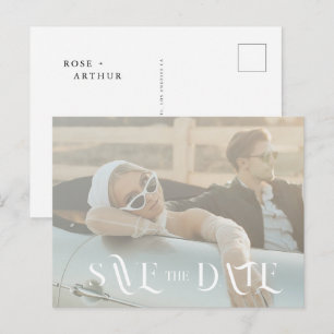 Convite de Save The Date minimalista e sofisticado