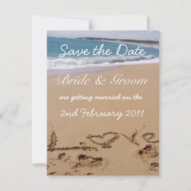 Convite de Save the Date para Casamento (Frente)