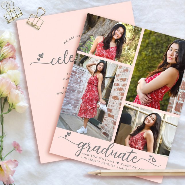 Convite de Script de Graduação de Orçamento de Fot (Criador carregado)