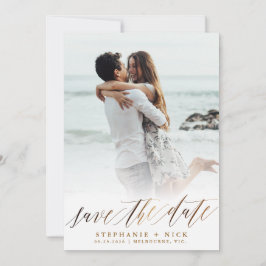 Convite de Script Elegante Dourado