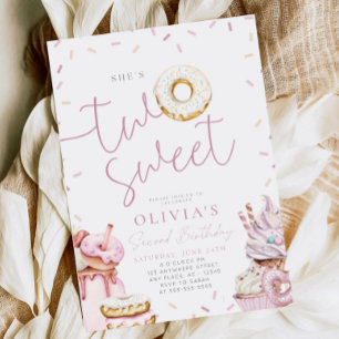 Convite de Segundo Aniversário Boho para Menina Do