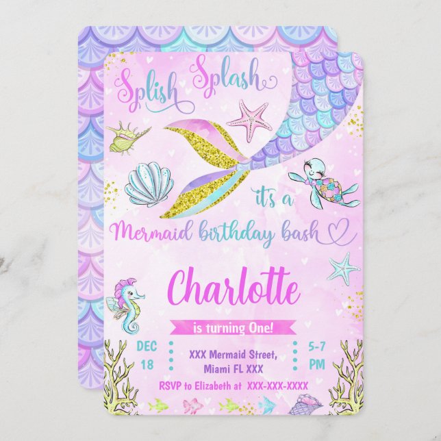 Convite de sereia (Frente/Verso)