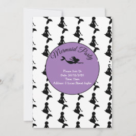 Convite de Sereia Preta