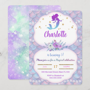 Convite de sereia sob o mar