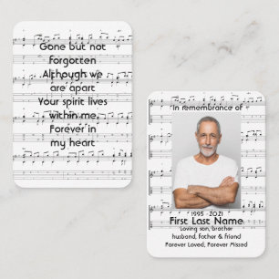 Convite de Serviço Memorial Notas Musicais fundo