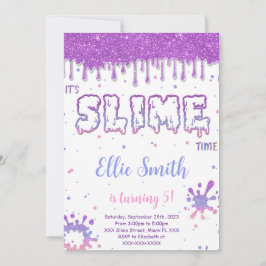 Convite de Slime Editável