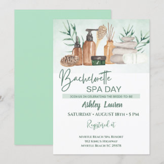 Convite de Spa para Despedida de Solteira
