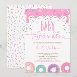 Convite de Sprinkle de Bebê Donut Espalhado Com Am