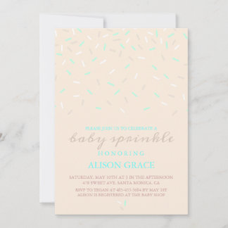 Convite de Sprinkle de Bebê Moderno em Rosa e Azul