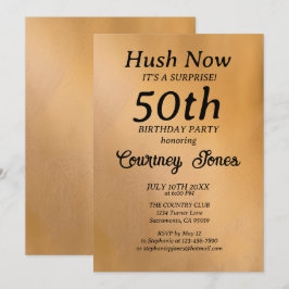 Convite de Surpresa de Aniversário de 50 anos