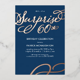 Convite de Surpresa de Aniversário de 60 anos com