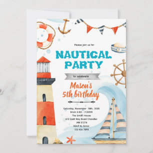 convite de tema de festa de aniversário de chuveir