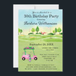 Convite de tema Lady Golfer do Partido aniversário<br><div class="desc">Este Convite de festas festivo e colorido tem um tema Golfe e é perfeito para Lady Golfer. Ele apresenta um carrinho de golfe com Golf Clubs em um Curso de Golfe. Muito a personalizar para se adequar ao seu próprio evento. Nós temos todos os ingredientes para fazer dele uma festa...</div>