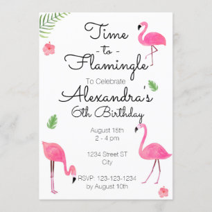 Convite De Tempo Para Flamingle