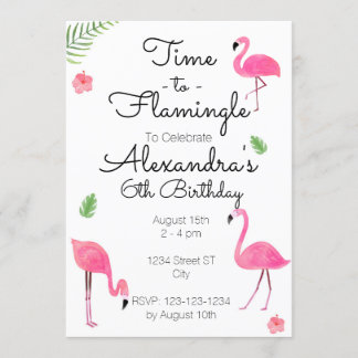 Convite De Tempo Para Flamingle
