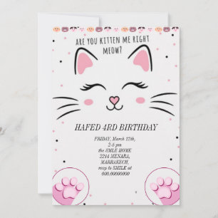 Convite de Terceiro Aniversário Sujo